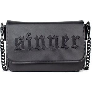 Sinner Clutch/BlackCraft Cult/RARE/EUC/Sinner Purse/Black Clutch/Faux leather